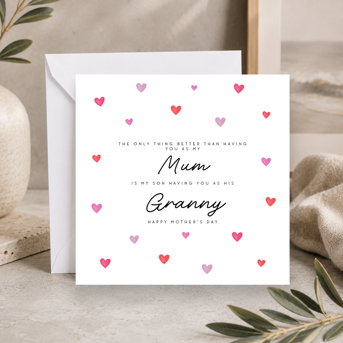 Mother's Day Card For Mum & Grandparent