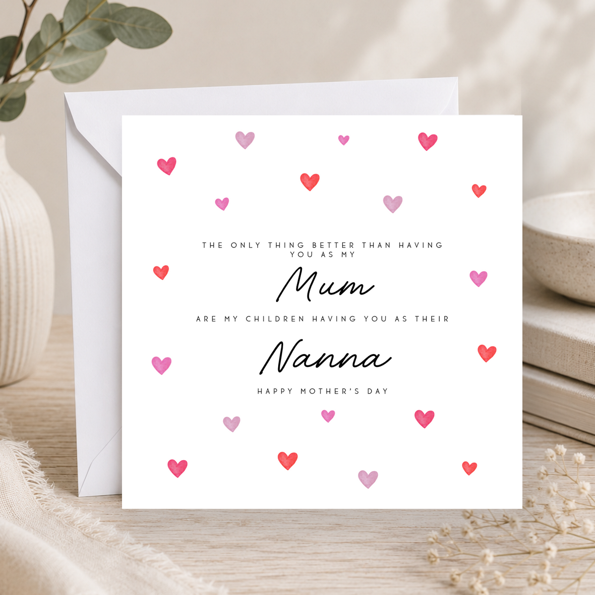 Mother's Day Card For Mum & Grandparent