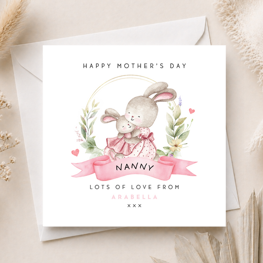 Bunny Mother's Day Card