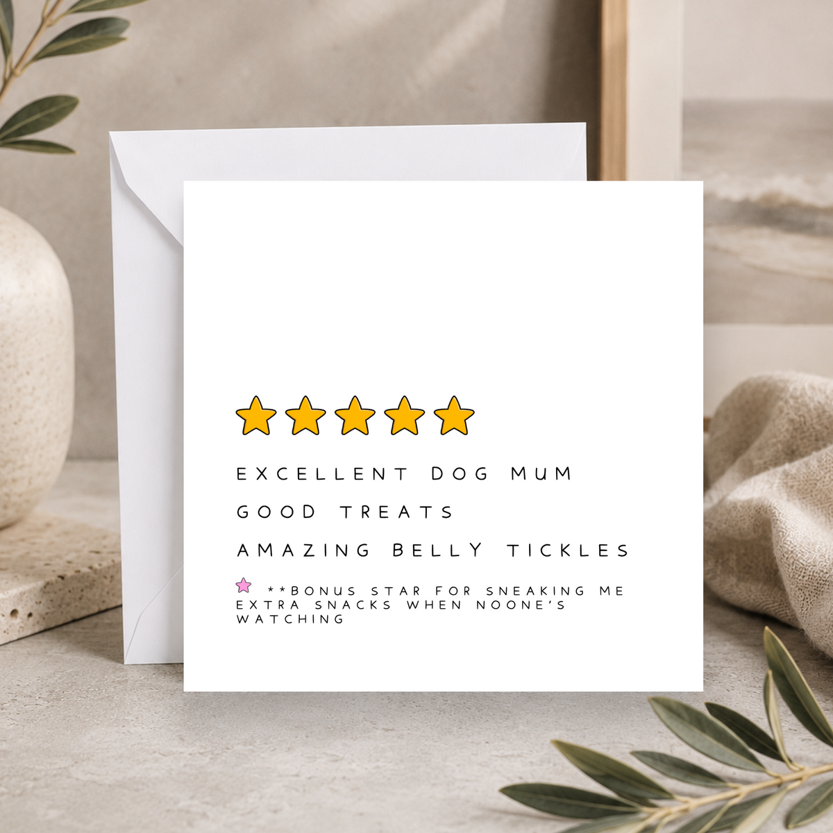 Excellent Dog Mum Mother's Day  Card