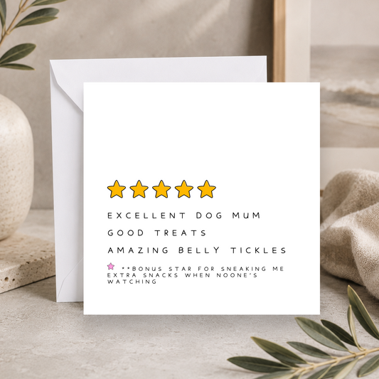Excellent Dog Mum Mother's Day  Card