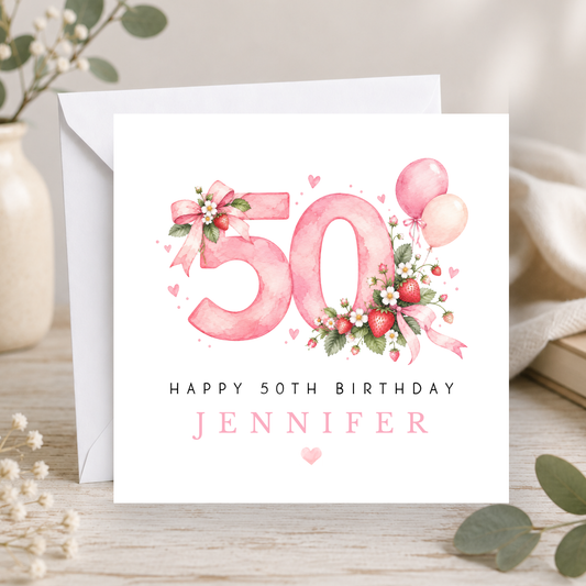 50th Birthday Card