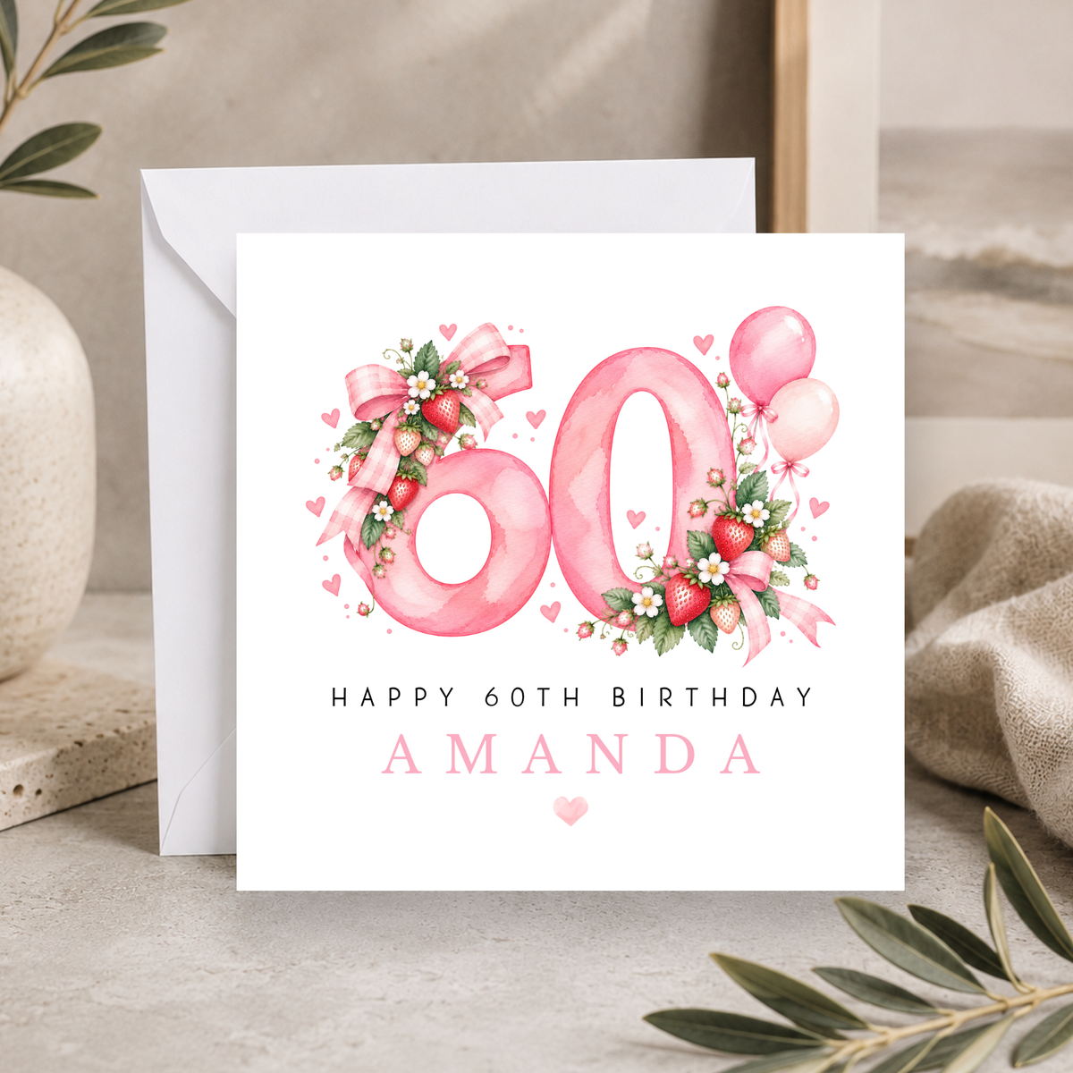 60th Birthday Card