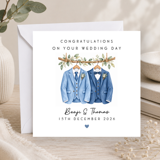 Gay LGBTQ+ Wedding Card