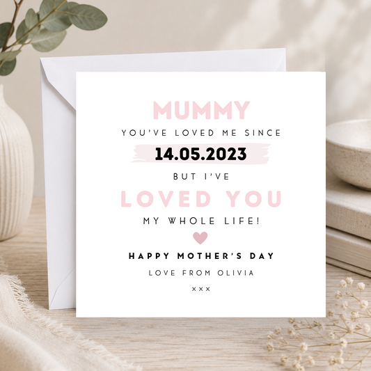 Personalised Mother's Day Card For Mummy