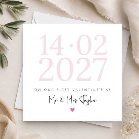 First Valentines Day Card Married