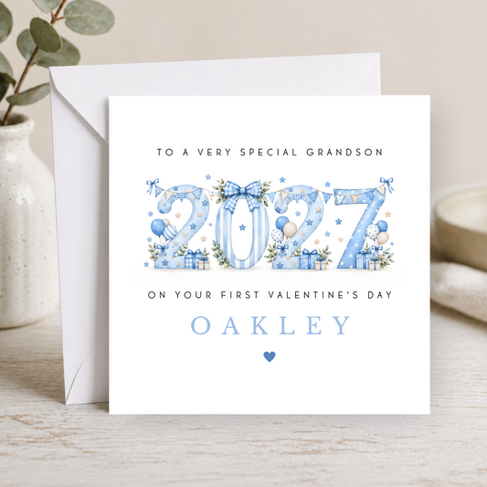 1st Valentine's Day Card For Little Boy