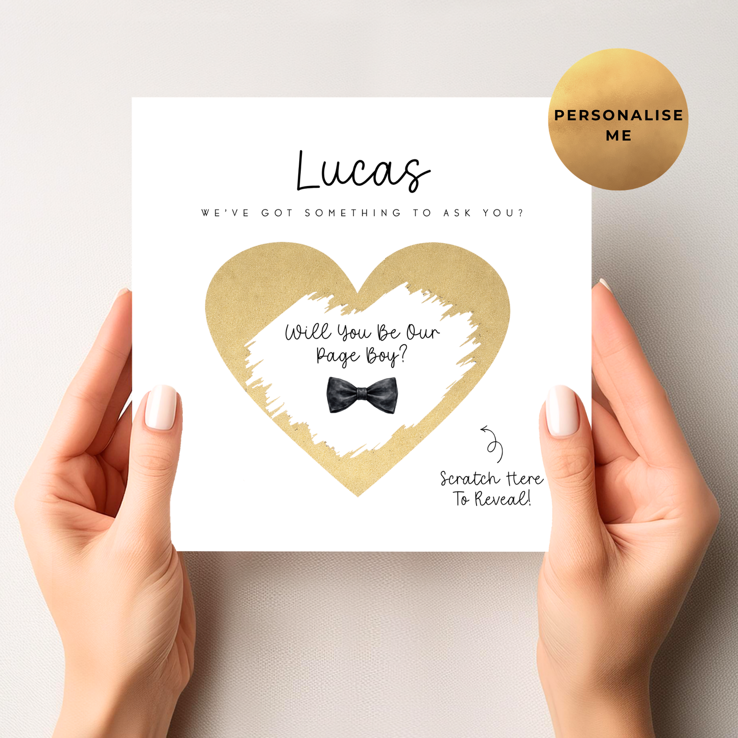 Will You Be Our Pageboy Scratch Card