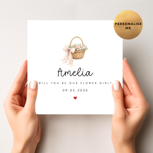 Will You Be Our Flower Girl Card