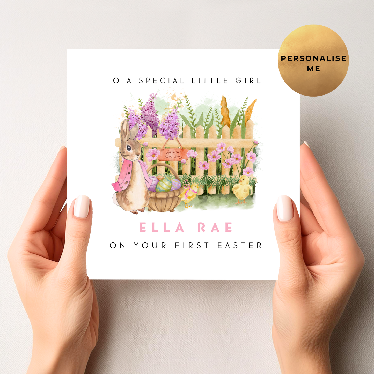 Peter Rabbit First Easter Card For Little Girl