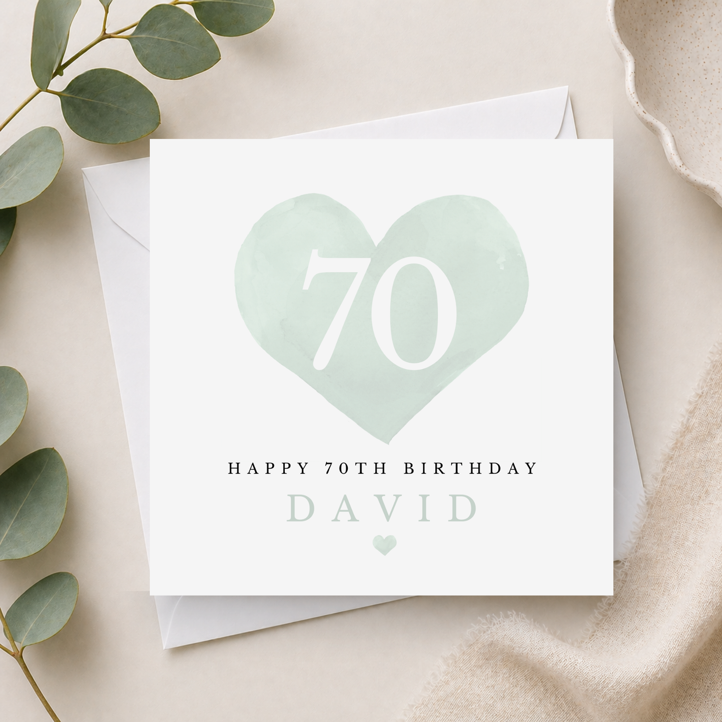 70th Birthday Card