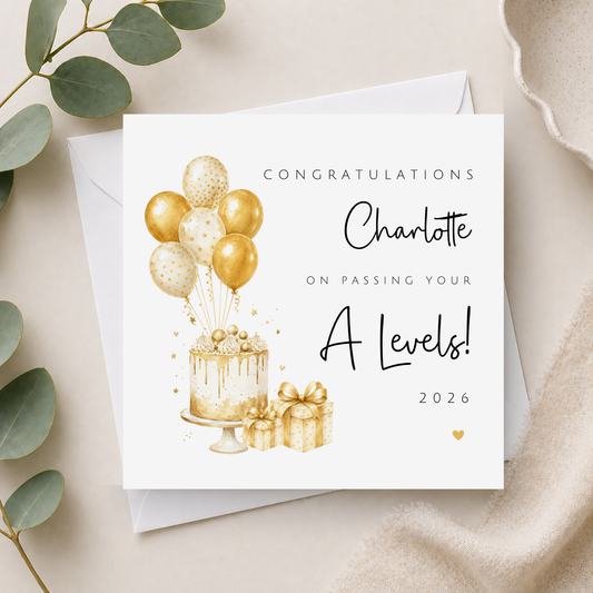A Level Congratulations Card
