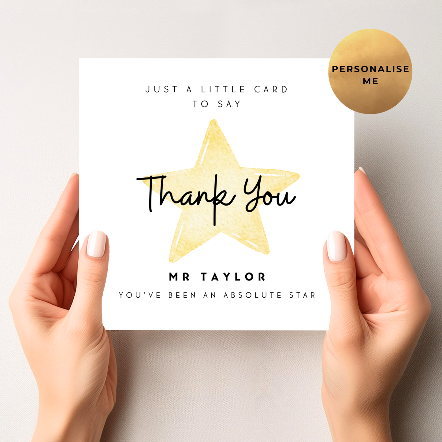 Teacher Thank You Card