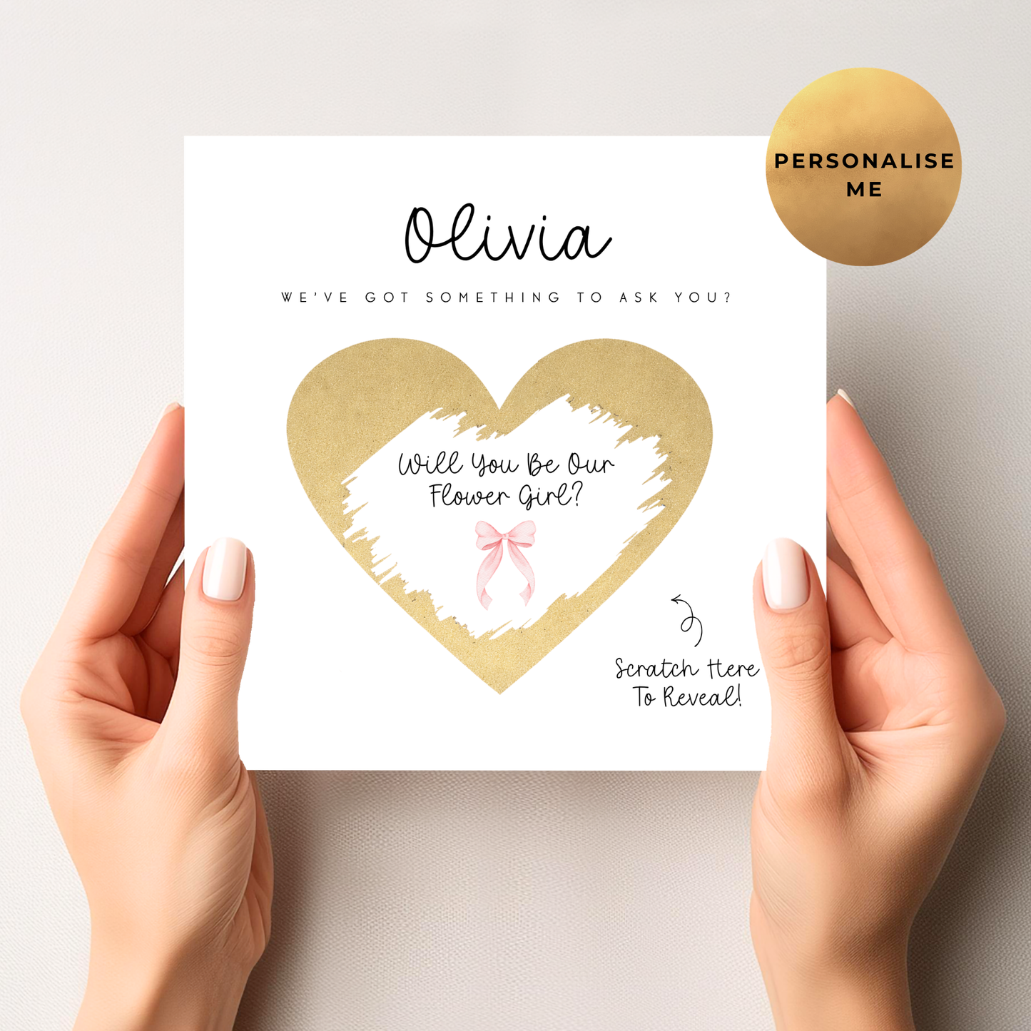 Will You Be Our Flower Girl Scratch Card