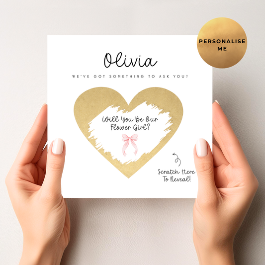 Will You Be Our Flower Girl Scratch Card