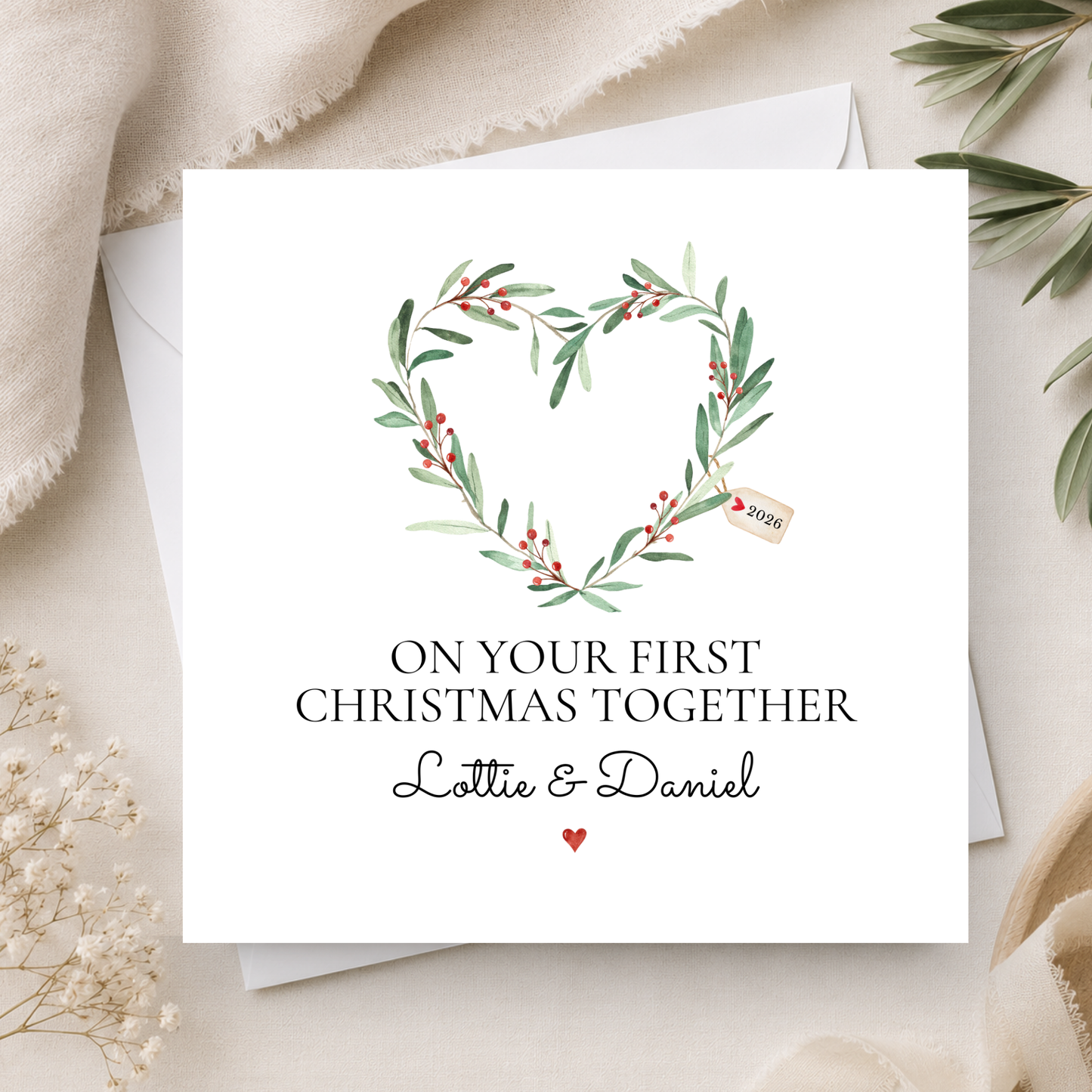 Couple’s First Christmas Together Card