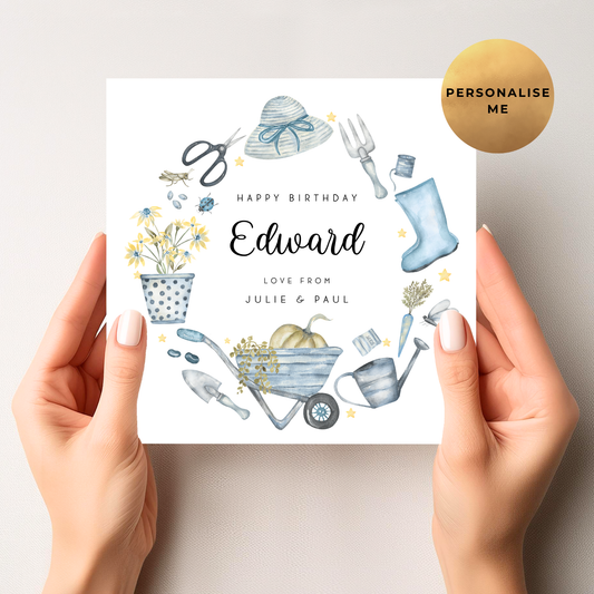 Gardening Birthday Card For Him