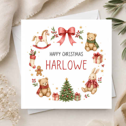 Christmas Card For Little Girl