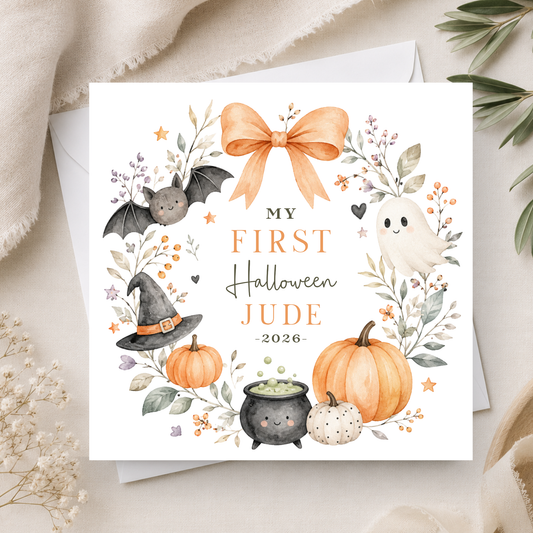 First Halloween Card