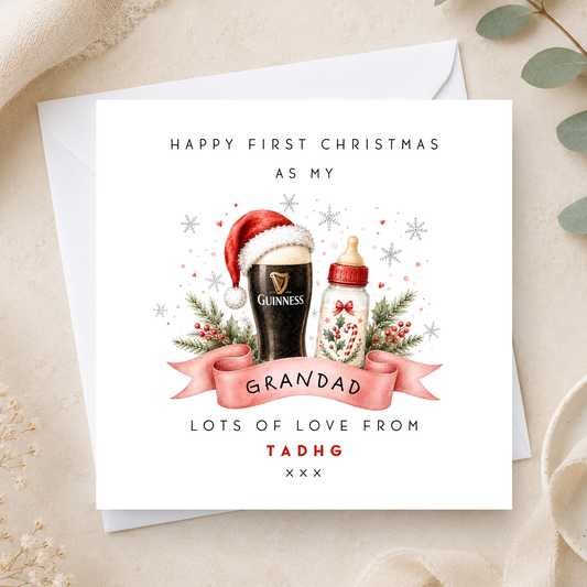 First Christmas As My Grandad Card