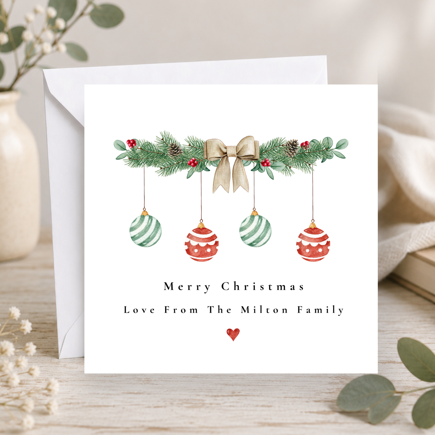 Bauble Christmas Card Pack