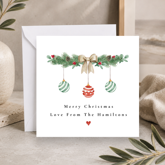 Bauble Christmas Card Pack