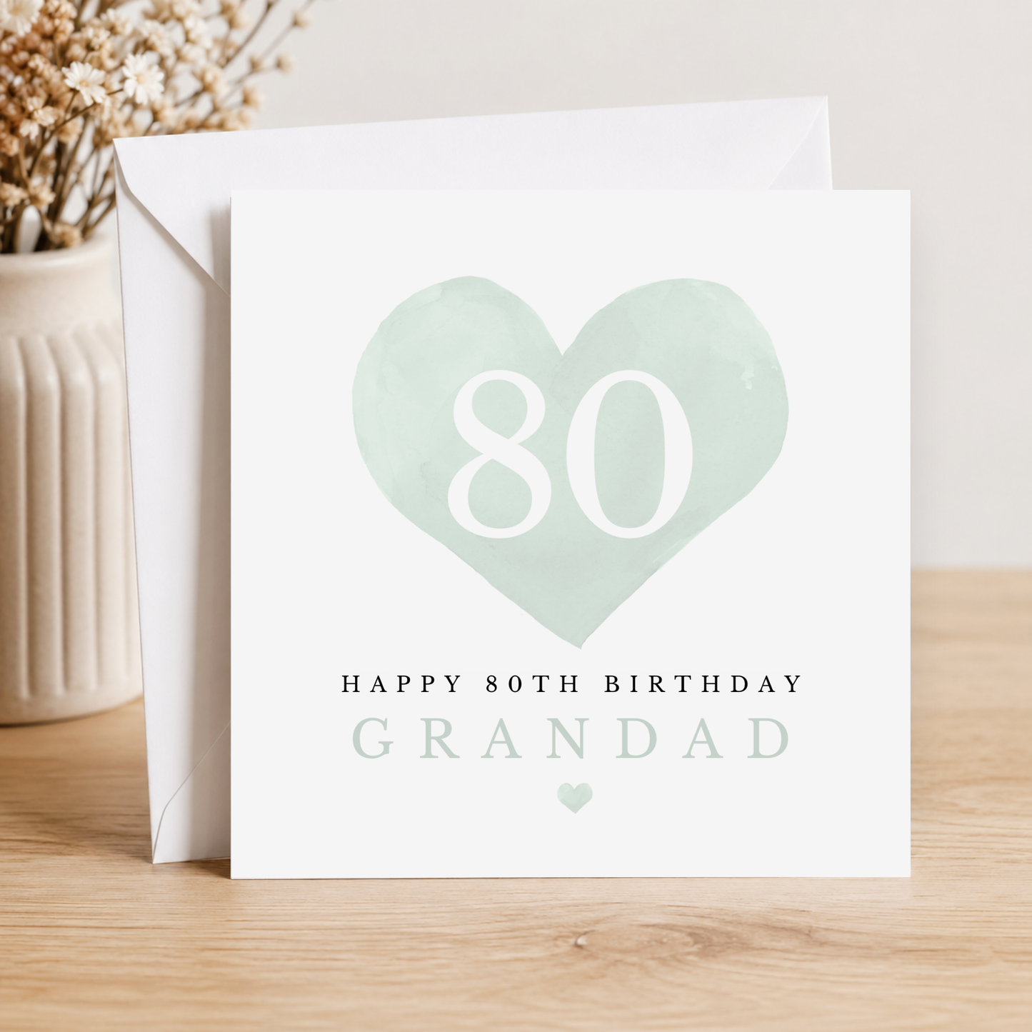 80th Birthday Card