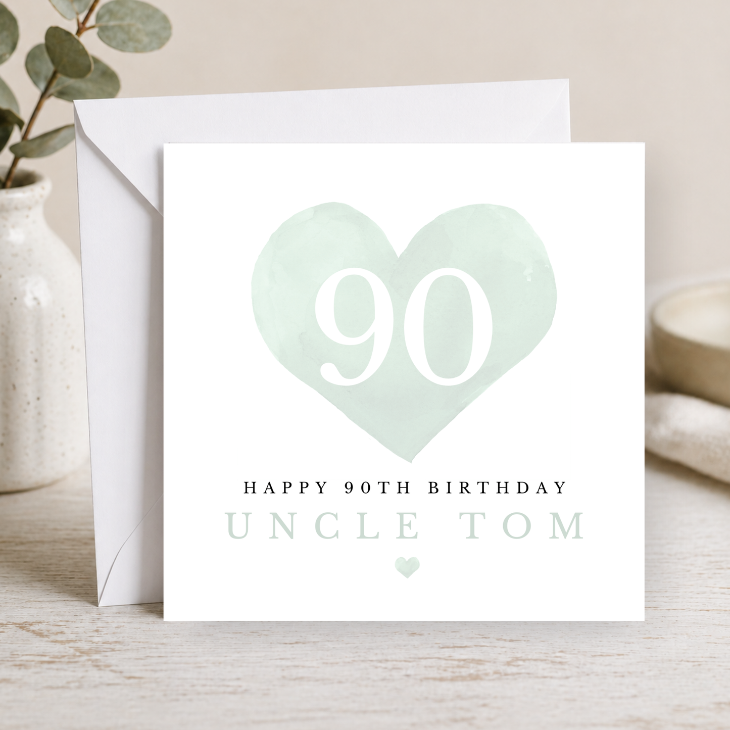 90th Birthday Card