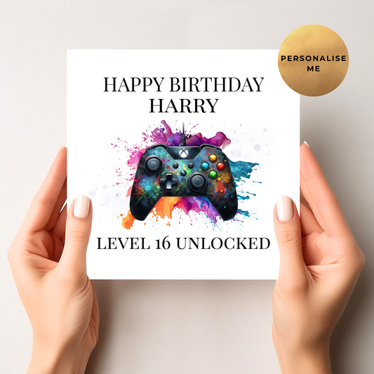 Gamer Birthday Card