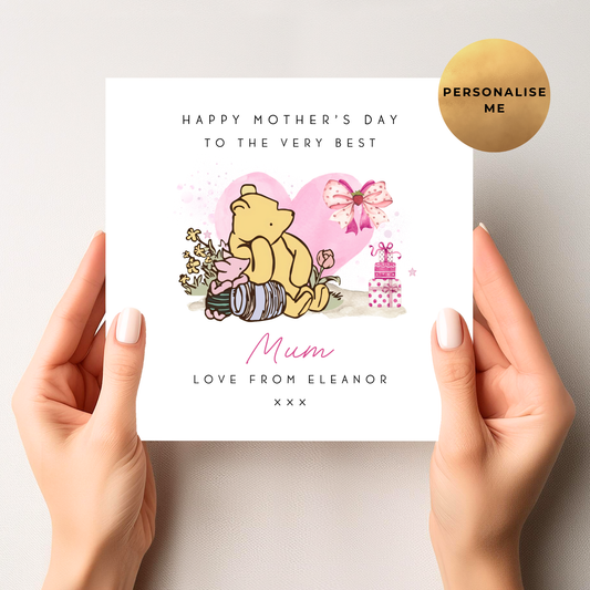 Winnie The Pooh Mother's Day Card