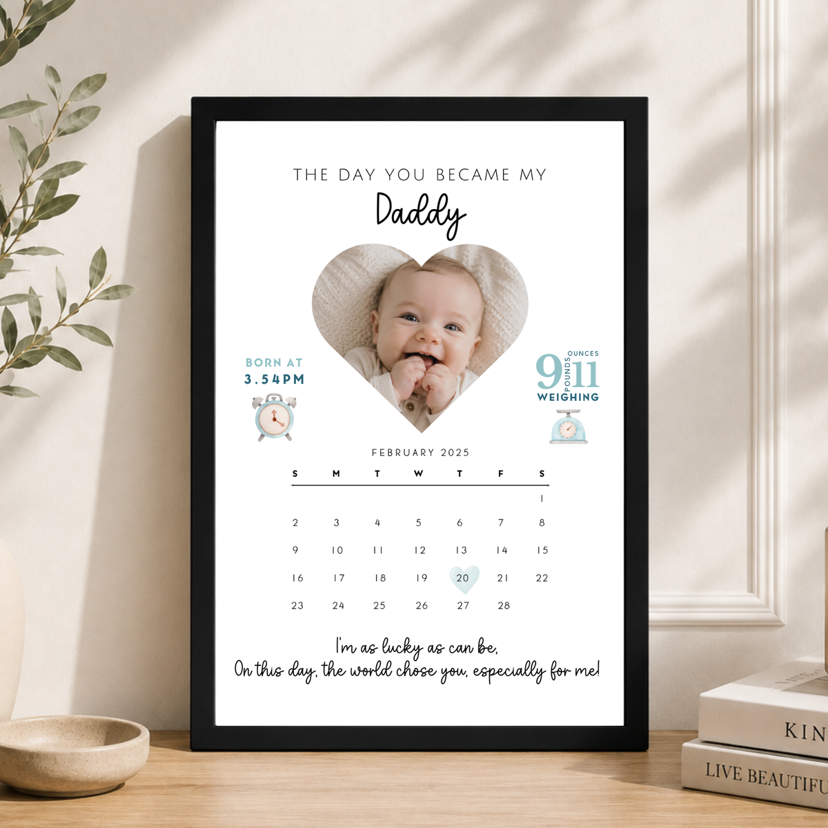 The Day You Became My Daddy Print