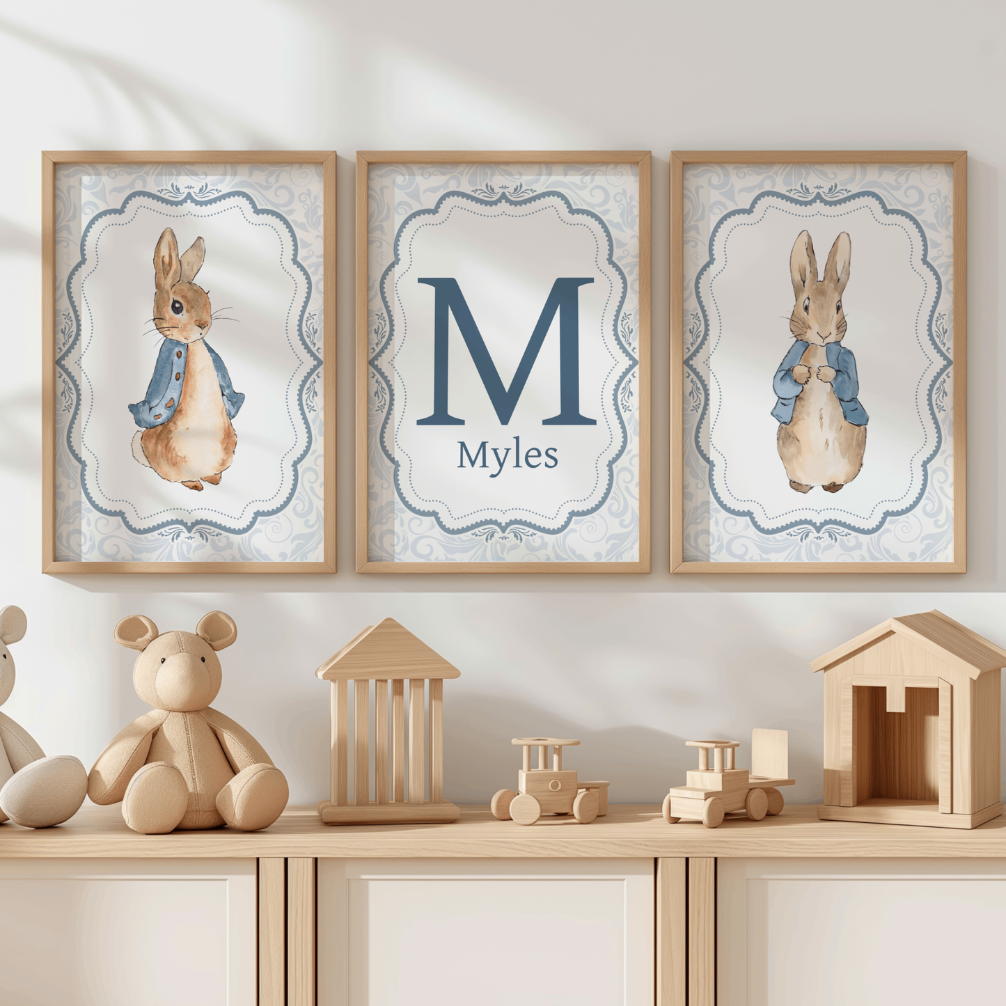 3x Peter Rabbit  Vintage Nursery Prints