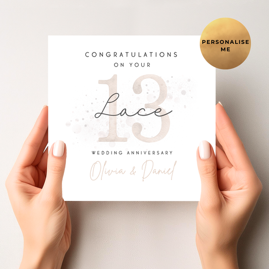 Lace Anniversary Card