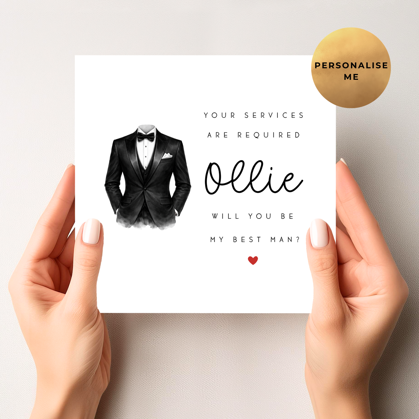 Will You Be My Best Man Card