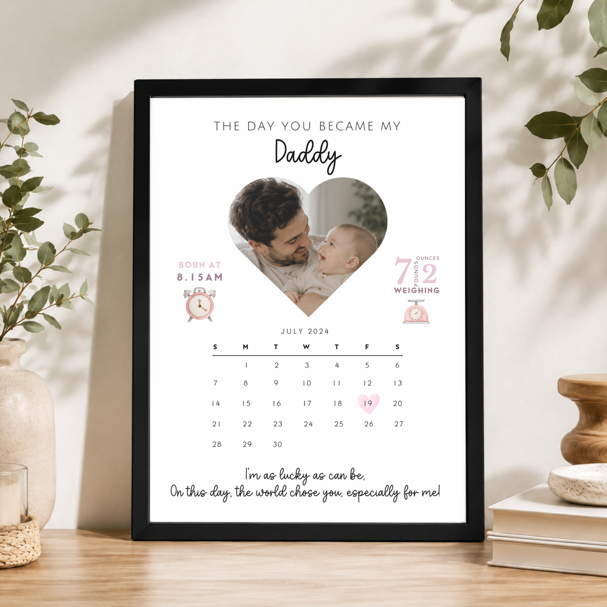 The Day You Became My Daddy Print