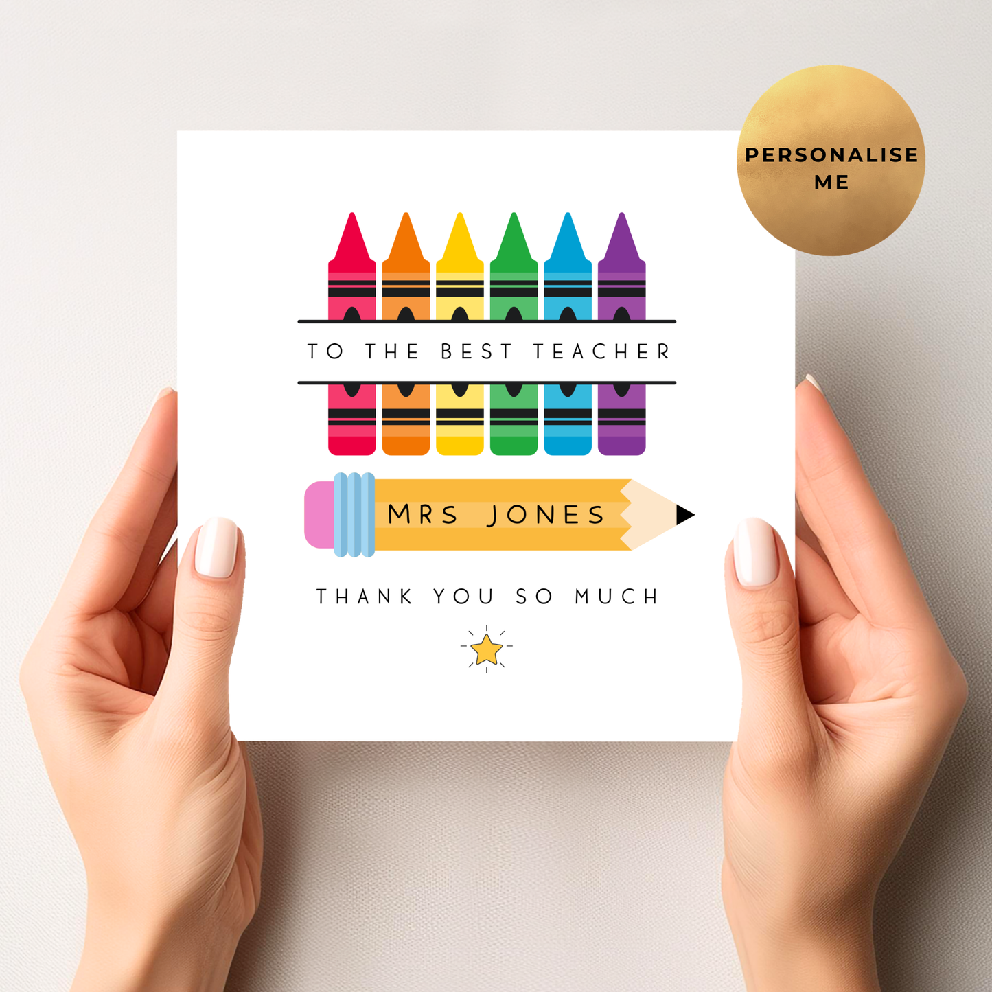 Teacher Thank You Card