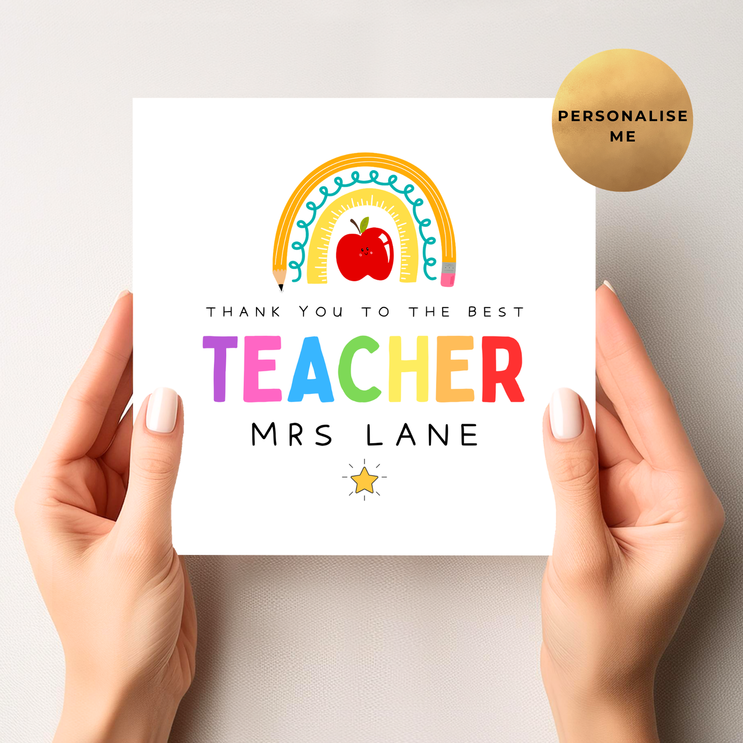 Teacher Thank You Card
