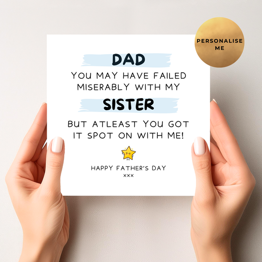 Rude Father's Day Card