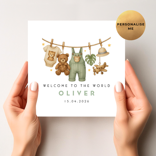 Safari New Baby Card
