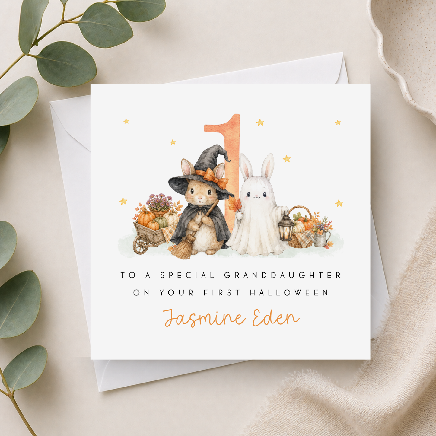 Peter Rabbit First Halloween Card
