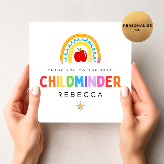 Childminder Thank You Card