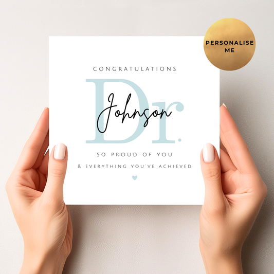Doctor Graduation Card