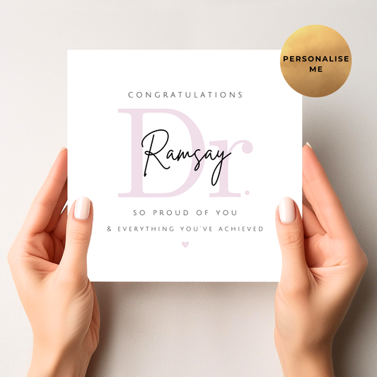Doctor Graduation Card