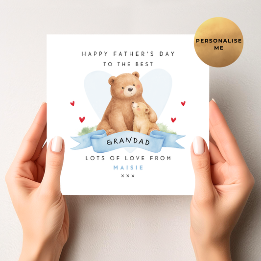 Daddy Bear Father's Day Card (One Bear)