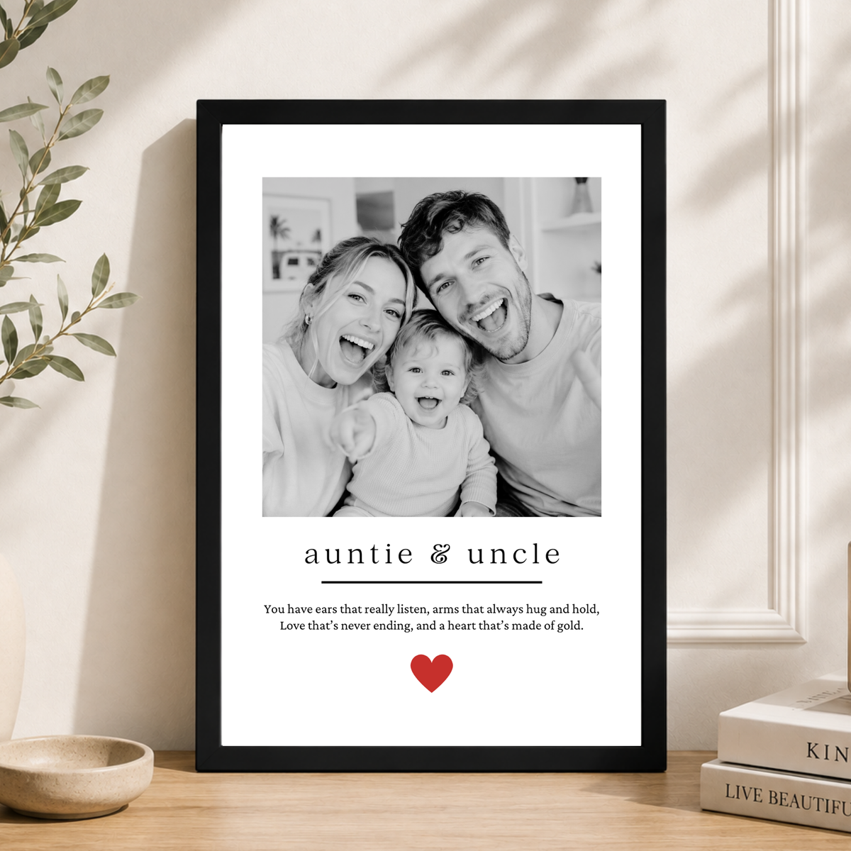 Photo Print For Auntie & Uncle
