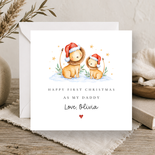 First Christmas As My Daddy Card