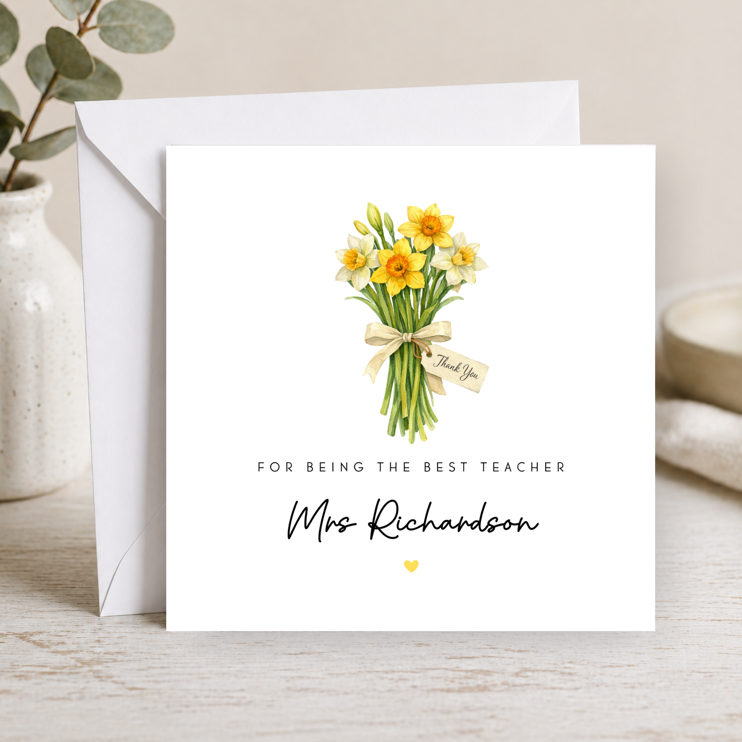 Floral Thank You Card