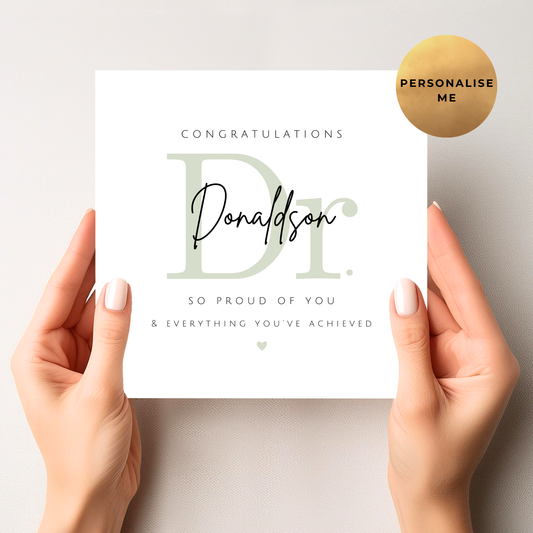 Doctor Graduation Card