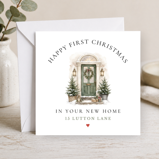 First Christmas in New Home Card
