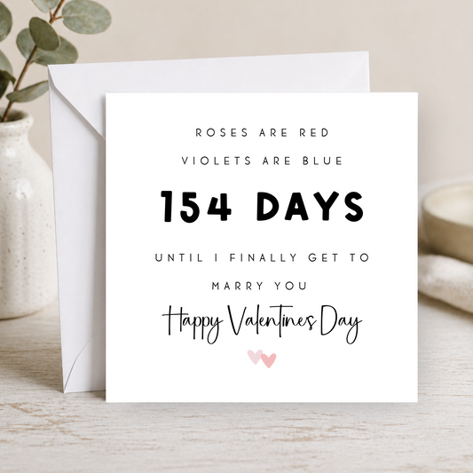 Last Valentine's Day Card As My Fiancé or Fiancée